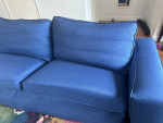 IKEA Kivik 3 Seat Sofa -COVER- LindaKale Dark Blue