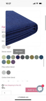 IKEA Kivik 3 Seat Sofa -COVER- LindaKale Dark Blue