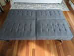 Gray convertible sofa
