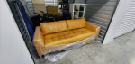 Poly & Bark Calle Sofa, 90" long, Cognac Tan Aniline Leather