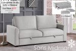 NEW IN BOX! Convertible Studio Sleeper Sofa