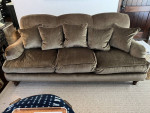 Luxury Velvet Olive Green Sofa