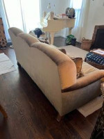 Luxury Velvet Olive Green Sofa