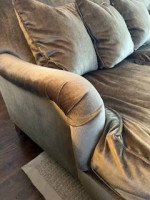 Luxury Velvet Olive Green Sofa