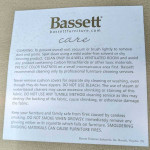 Bassett Blue Glam Sofa
