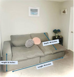 Moving out Sale! Goose feather gray Sofa