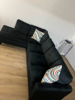 97” Wide Microfiber/Microsuede Left Hand Facing Sofa With Chaise