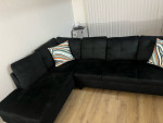 97” Wide Microfiber/Microsuede Left Hand Facing Sofa With Chaise