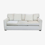 Living Space Contemporary Off White Fabric Sofa