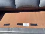 Like New Gray Leather 84" Sofa