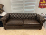 Pottery Barn Chesterfield Leather Sofa