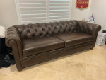 Pottery Barn Chesterfield Leather Sofa