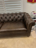Pottery Barn Chesterfield Leather Sofa