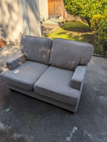 Love seat sofa tan / light grey