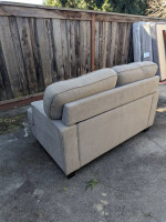 Love seat sofa tan / light grey