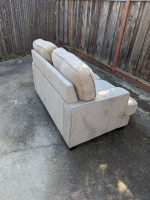 Love seat sofa tan / light grey