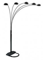 Spider shaped midccntury style overhead floor sofa lamp -