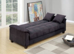 Ebony Sofa Couch Futon w/Storage