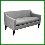 Pottery Barn Grey Performance Linen Apartment Sofa