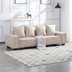 86'' Square Arm Loveseat Sofa