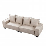 86'' Square Arm Loveseat Sofa