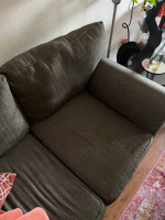 Gray Herringbone Sofa