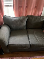 Gray Herringbone Sofa
