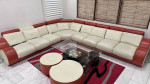 Sectional Sofa w/ footrest and ottoman