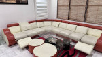 Sectional Sofa w/ footrest and ottoman