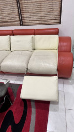 Sectional Sofa w/ footrest and ottoman