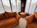 Convertible Sectional Sofa Couch with Loveseat and Ottoman for sale