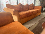 Convertible Sectional Sofa Couch with Loveseat and Ottoman for sale