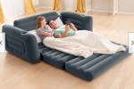 Pull-Out Inflatable Sofa, Charcoal Gray, box never opened