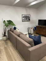 Gray Room & Board Sectional Sofa with Chaise