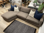 Gray Room & Board Sectional Sofa with Chaise