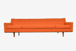 Large Four Seat Sofa In Walnut By Metropolitan