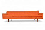 Large Four Seat Sofa In Walnut By Metropolitan