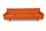 Large Four Seat Sofa In Walnut By Metropolitan