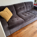 SOFA Made in Portland Couch Charcoal Grey Biltwell Great Conditon