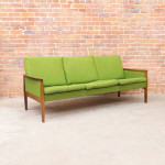 Danish Mid Century Hans Olsen Modern Brazilian Rosewood Sofa