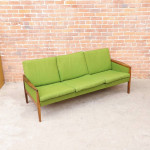 Danish Mid Century Hans Olsen Modern Brazilian Rosewood Sofa