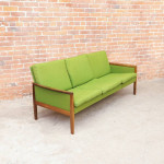 Danish Mid Century Hans Olsen Modern Brazilian Rosewood Sofa