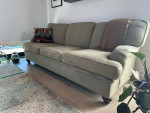 Restoration Hardware by Mitchell Gold: 3 Person Sofa - Olive Green
