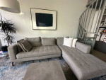 Designer chaise sectional sofa