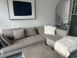 Designer chaise sectional sofa