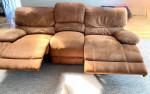 Comfortable power reclining sofa