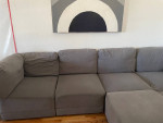 Couch Sectional Sofa Grey Full Size