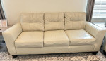 Sam Levitz Leather Sofa and Loveseat