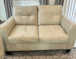 Sam Levitz Leather Sofa and Loveseat