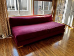 CB2 Piazza 82" Sofa with White Oak Legs